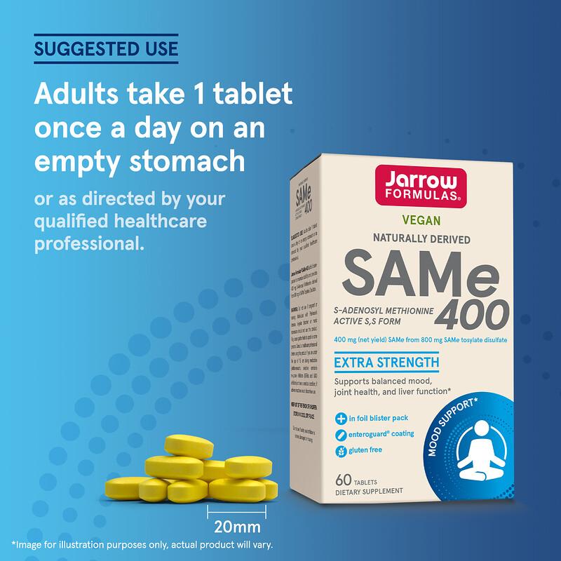 SAMe 400, 400 mg, 60 Tablets