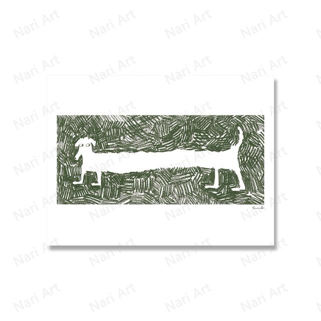 Мультфильм Кот Ракета Печать Плакатов Абстрактное Животное Собака Слон Дом Детская Комната Искусство