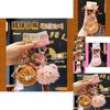 Delightful Jinnew Cartoon Bear Plush Keychain Soft Adorable Hanging Decoration For Keys