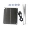 6W Emergency Solar Panel Phone Charger High Conversion Efficiency Short-Circuit Protection Solar Panel Charger for Outdoor Use