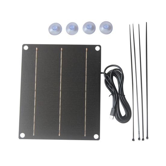 6W Emergency Solar Panel Phone Charger High Conversion Efficiency Short-Circuit Protection Solar Panel Charger for Outdoor Use