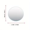 Car Borderless Small Circular Mirror 360 Degree Reverse Blind Spot Mirror Convex Mirror Rearview Rotating Mirror Glass