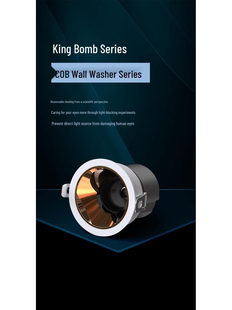 OSRAM 95 CRI Recessed LED Ceiling Light with Anti-Glare Lampshade and No Flicker