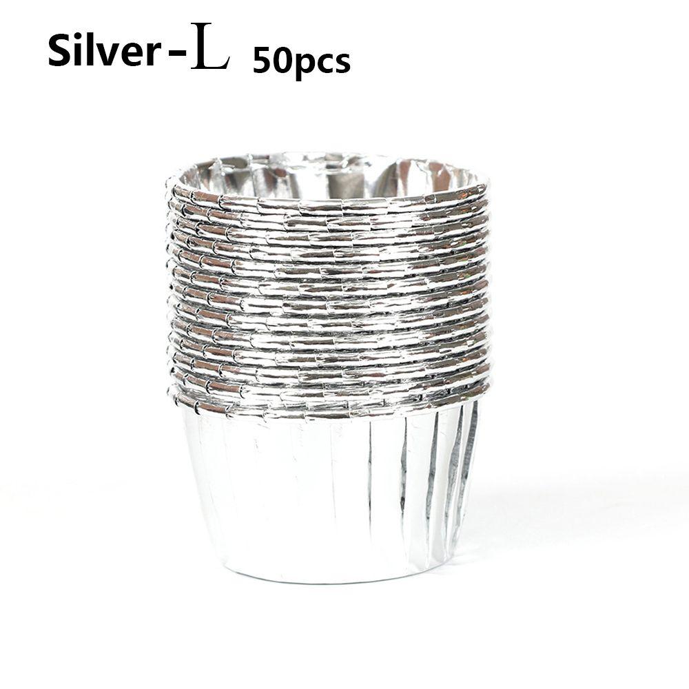 Золотые Серебряные Бумажные Формочки для Кексов, Покрытые Металлизированной Бумагой, Бумажные Стаканчики для Кексов, Обертки для Капкейков, Форма для Выпечки, Гофрированные Формочки для Маффинов