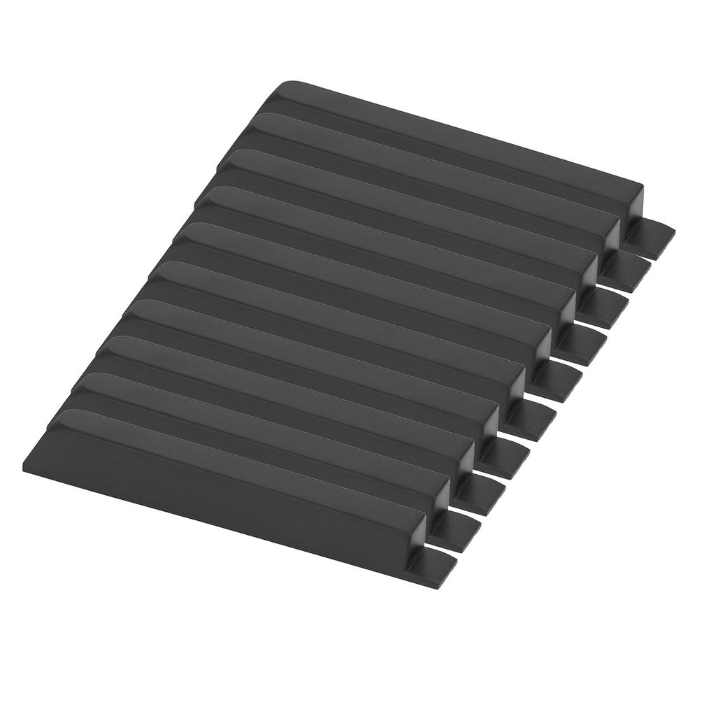 10 Pcs Black Piano Keys Matte Texture ABS Plastic Piano Replacement Key for Maintenance