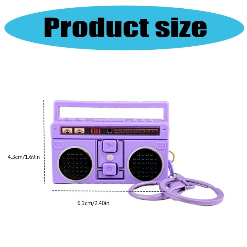 Миниатюрный диктофон-брелок, креативный брелок-магнитофон, портативный брелок-подвеска для рюкзака