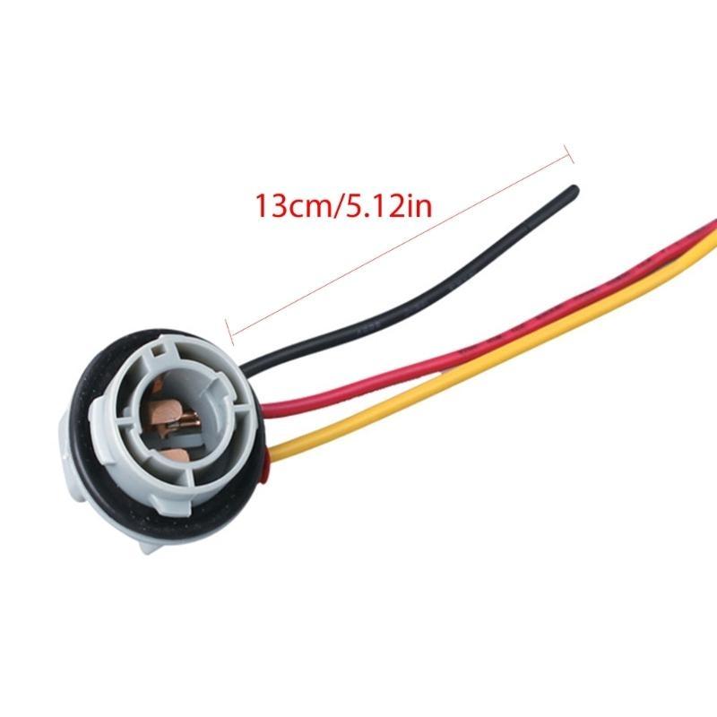 2pcs 1157 Bulb Socket BAY15D Lamp Holder P21/5W 12V Adapter Base Connector For Brake Light Plastic Car Accessories