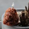 Lion Candle Mold Retro European Style Handmade  Aroma  DIY Material Plaster
