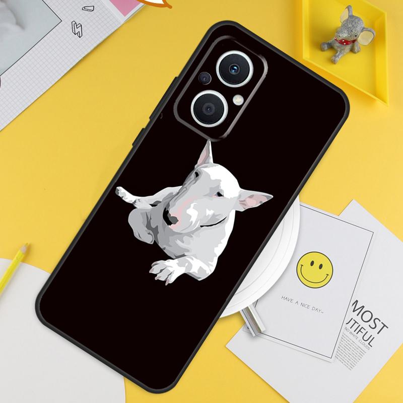 Собака Английский Бультерьер Для OPPO Reno 8T 11F 12F 13F 14F 7 8 Lite 10 11 12 13 14 Pro OPPO Find X9 X8 X5 X6 Pro Чехол