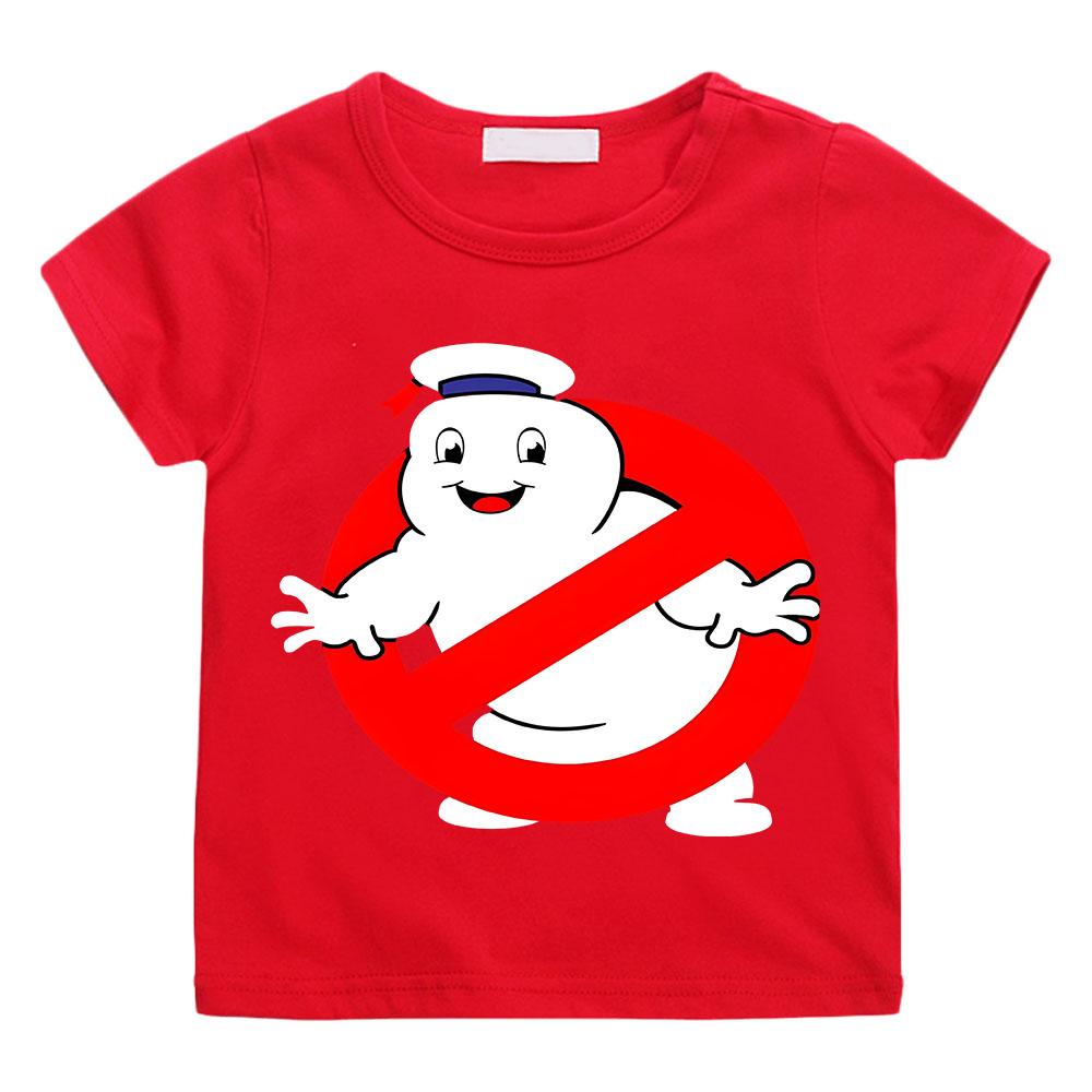 Летняя футболка «Охотники за привидениями» для мальчиков и девочек 4–12 лет, хлопковая забавная детская футболка с короткими рукавами и принтом «Горячая игра», детская футболка с героями мультфильмов