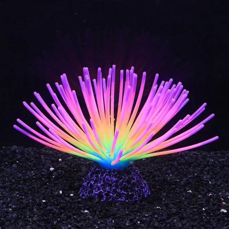 Аквариумный аквариум Ландшафтное украшение Искусственные водные растения - Силиконовая имитация Коралл Шарики морского ежа