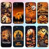 Мультяшный веселый чехол на Хэллоуин для iPhone 17, 16, 15, 14, 13, 12, 11 Plus, Pro Max Мягкий черный чехол