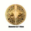 Vintage Cabinet Door Lock Handles In Polished Brass - Elegant Upgrade, Easy To Install Hardware Included, with Mounting Screws