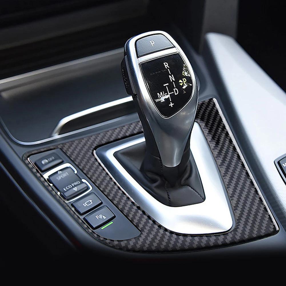 Наклейки на крышку панели переключения передач автомобиля, декоративные наклейки из углеродного волокна для BMW 3 4 серии F32 F30 F31 F33 F34 F36 3GT 2014-2017
