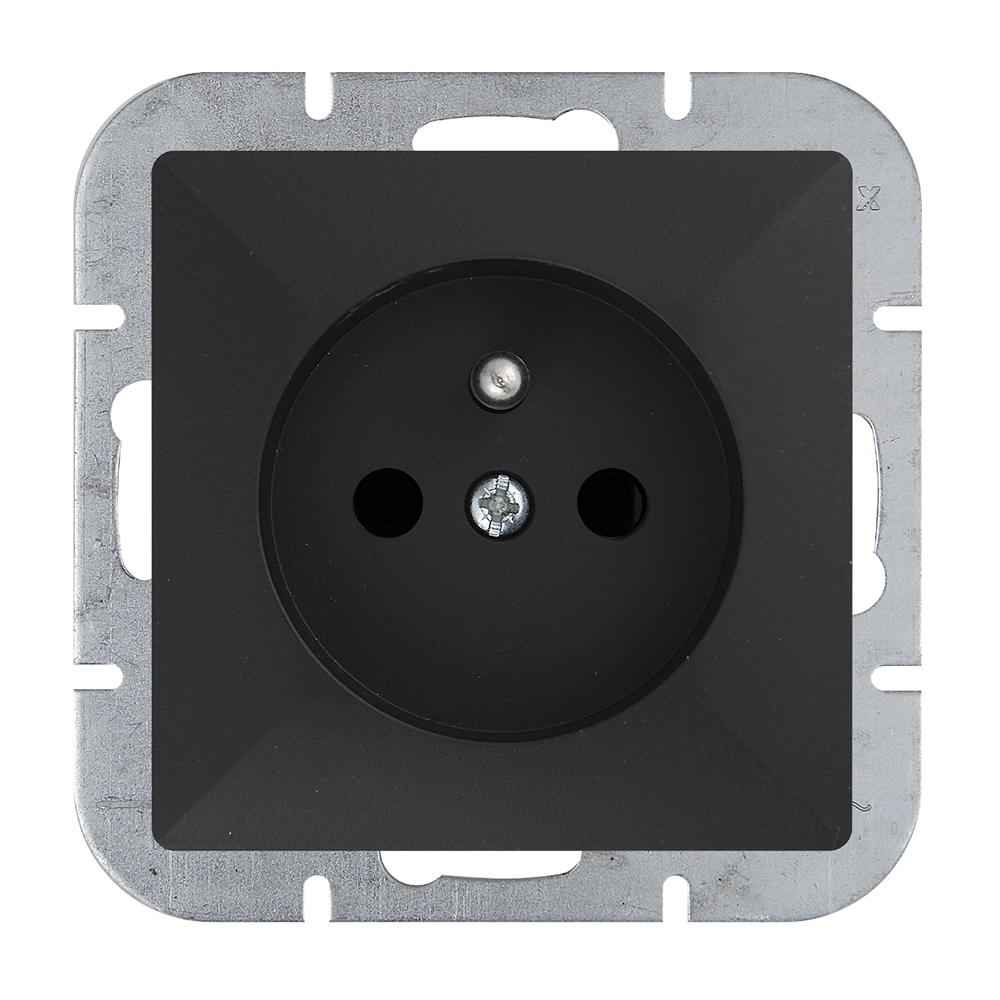 Pearl Single Socket P/Tz/U Matte Black - E+9001515