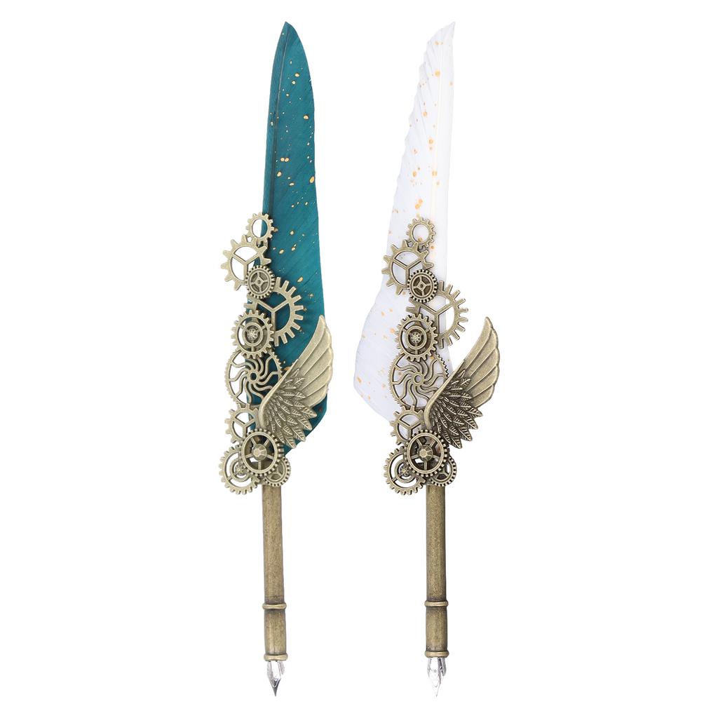  Ручка в европейском стиле, британский ретро-стиль, золотая ручка из нержавеющей стали, деловая ручка с резьбой 