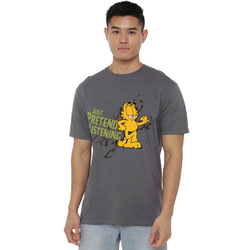 Garfield Mens Just Pretend I´m Listening T-Shirt