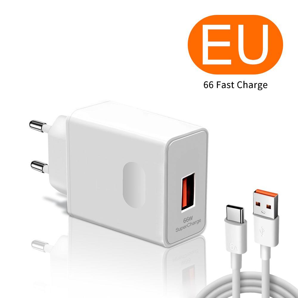 66 Вт быстрое зарядное устройство USB быстрая зарядка для телефона адаптер для iPhone 15 16 14 Pro Max Xiaomi Redmi 6A USB Type C кабель дорожное зарядное устройство