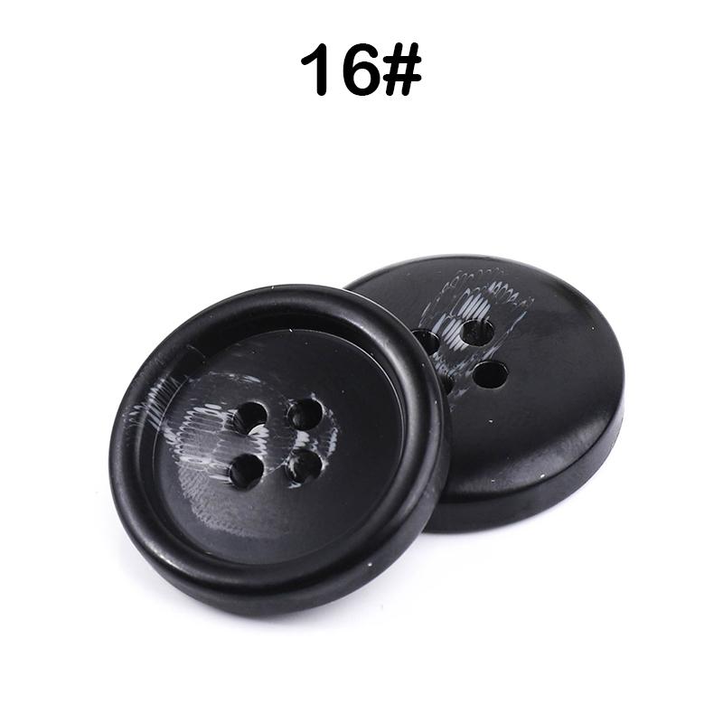New 10Pcs Resin 4 Holes Buttons Sewing Accessories Size Complete For Clothing Decorative Plastic Buttons Handmade Diy