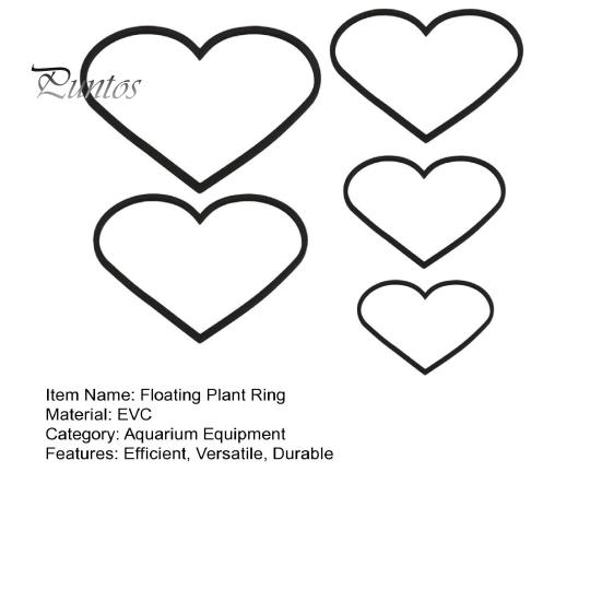 5 шт., кольцо для аквариумных плавающих растений, кольца для кормления рыб в форме сердца, кольцо для еды в аквариуме Betta, забор для растений, загон для хранения плавающих растений на месте