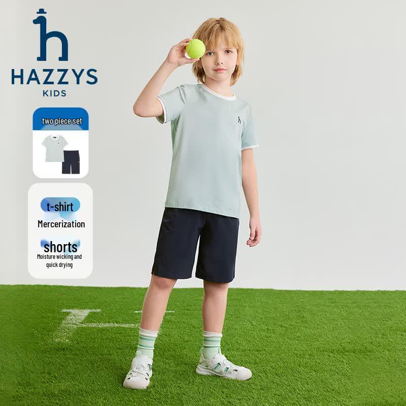 Летний комплект HAZZYS для мальчиков, быстросохнущий, эластичный