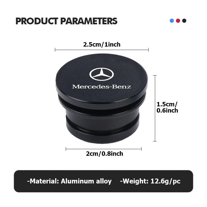 BKS2 Car Cigarette Lighter Dust Cap Aluminum Alloy Auto Accessories For Mercedes Benz AMG A C E S G Class W201 W210 W108 W204 W205