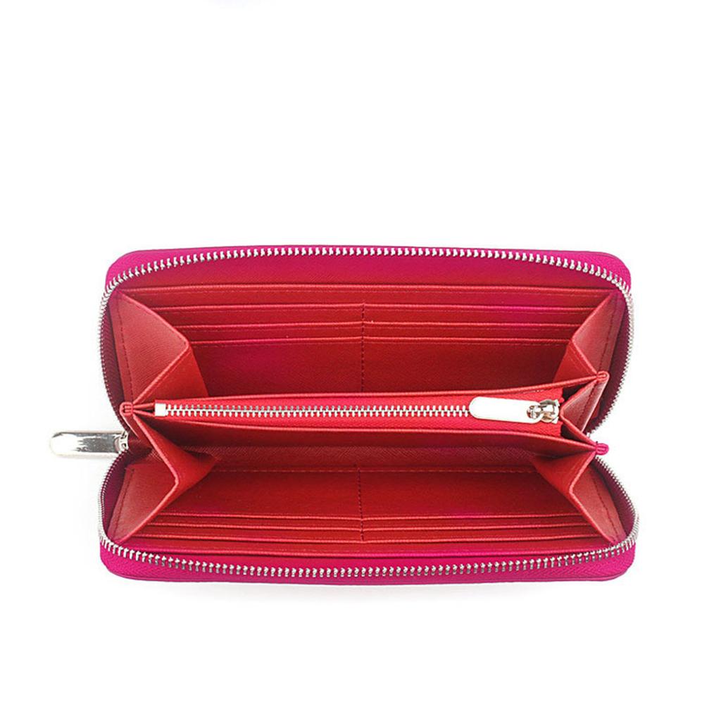 Женский кошелек из натуральной кожи, большой вместительный мужской кожаный клатч, модный длинный стандартный кошелек на молнии, сумка для денег