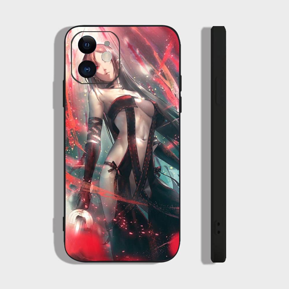 Чехол для телефона с анимацией Юй Цзэ (Consort Yu) из игры Fate Grand Order для iPhone 17 Air 16 15 14 13 Pro Max 11 12 Черный силиконовый чехол