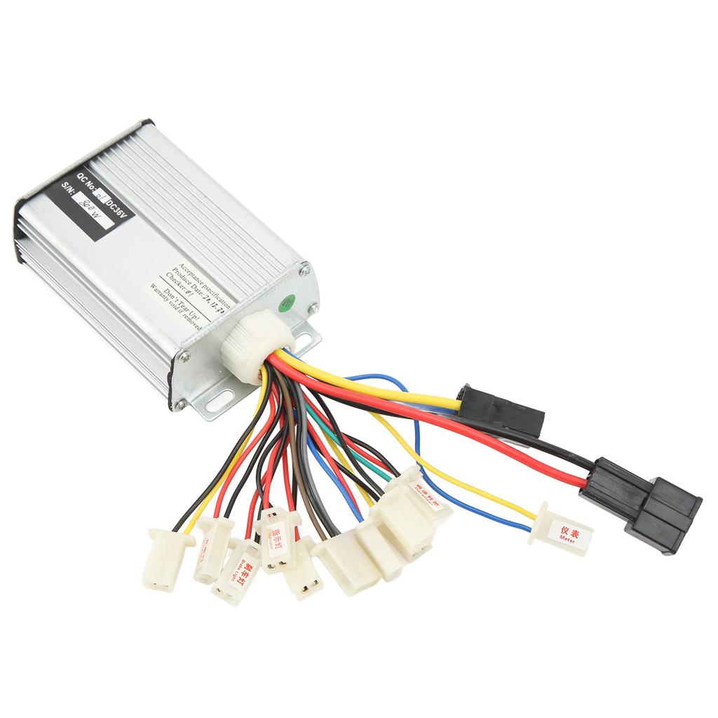 Регулятор скорости двигателя постоянного тока 800 Вт Защита от перегрузки по току Алюминиевый сплав Контроллер щеток для электровелосипеда