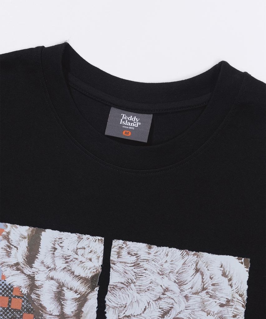 TEDDYISLAND Collage Teddy Short Sleeve Black