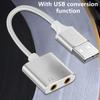 2-канальный USB-адаптер звуковой карты для наушников и микрофона, улучшающий качество звука для P4, ПК и ноутбуков