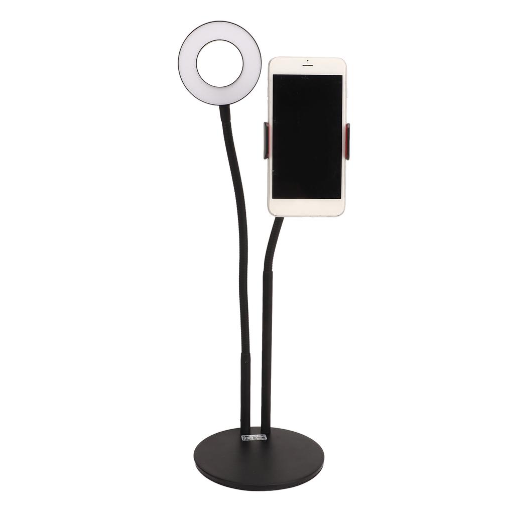 Selfie Ring Ligh Dimmable 3 Color Temperature Desktop LED Circle Light with Stand For Live