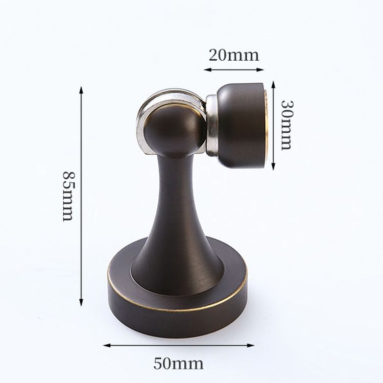 Luxury Cylindrical Brass Magnetic Door Holder Stopper Bedroom Brass Magnetic Suction Anti-Collision Door Stopper
