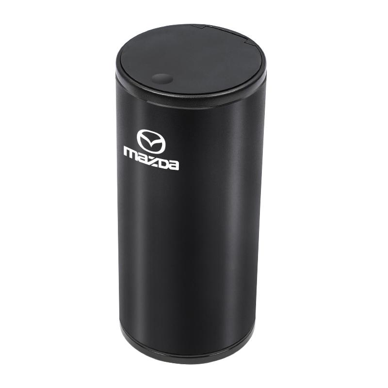 2025 Hot Car Cup Trash Can Aluminum Alloy Garbage Bin Ashtray For Mazda 2 6 3 CX5 CX80 CX70 CX90 MX30 CX60 CX50 CX30 BT50 e-TPV