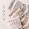 Носки женские носки средней длины осень-зима двойные полоски весна и осень теплые чулки