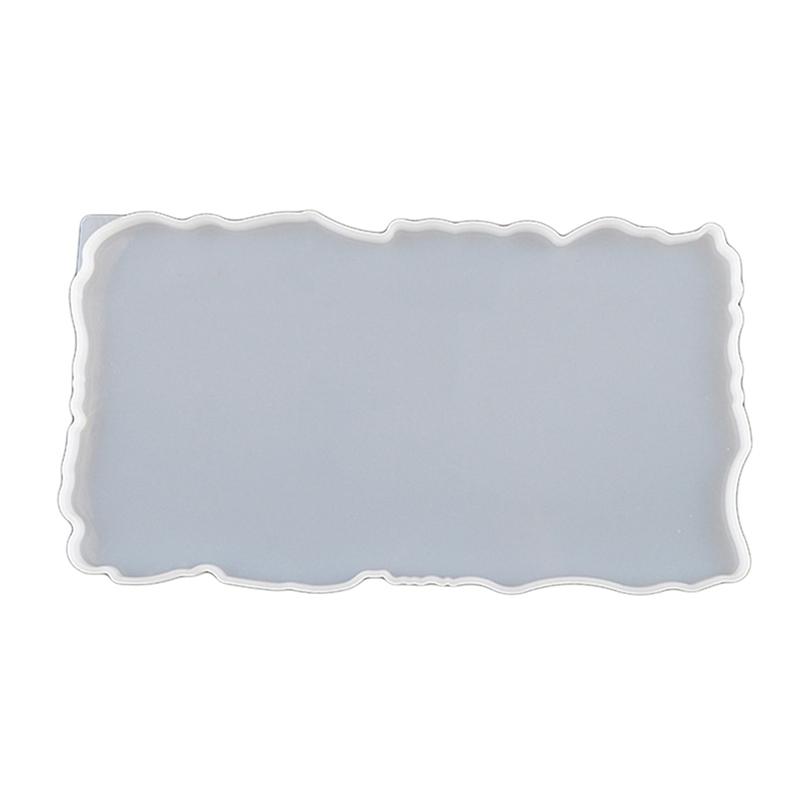 Epoxy Resin Molds Crystal Epoxy Set Fruit Tray Mold Home Decor Plate Transparent Irregular