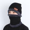 New Winter Men Simple And Stylish Knitted Hat Scarf And Gloves Winter Solid Warm Knitted Set Winter Warm Gifts For Male