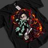 Demon Slayer Shirt Tanjiro T-Shirt Zenitsu KNY Nezuko Inosuke Akaza Muzan Tee