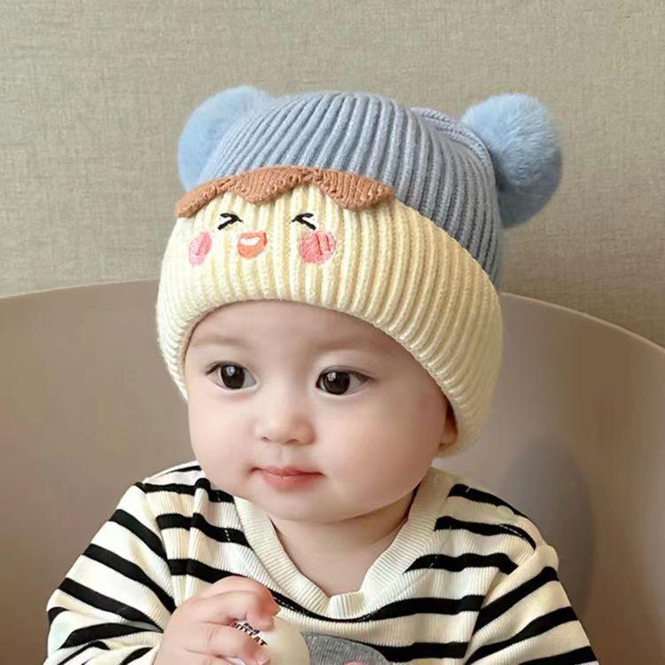 New Arrival: Cute Wool Hat with Warm Velvet and Ear Protection for Infants and Toddlers - Unisex Autumn/Winter Style