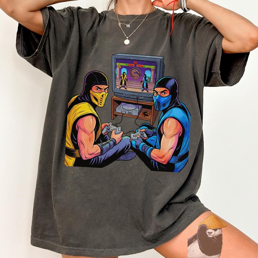 Arcade Fighting Game Shirt Comfort Colors® Vintage Clothing Gift Retro Gaming Console Gamer Tee