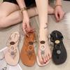 Maogu 2024 Summer Women Sandals Flat Beach Gladiator Bohemian Ladies Casual Shoes Buckle Strap Roman Sandal Ladies Flip Flops 43