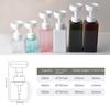 Square PETG Foaming Pump Bottle for Hand Sanitizer or Cosmetics (250ml, 450ml, 650ml)