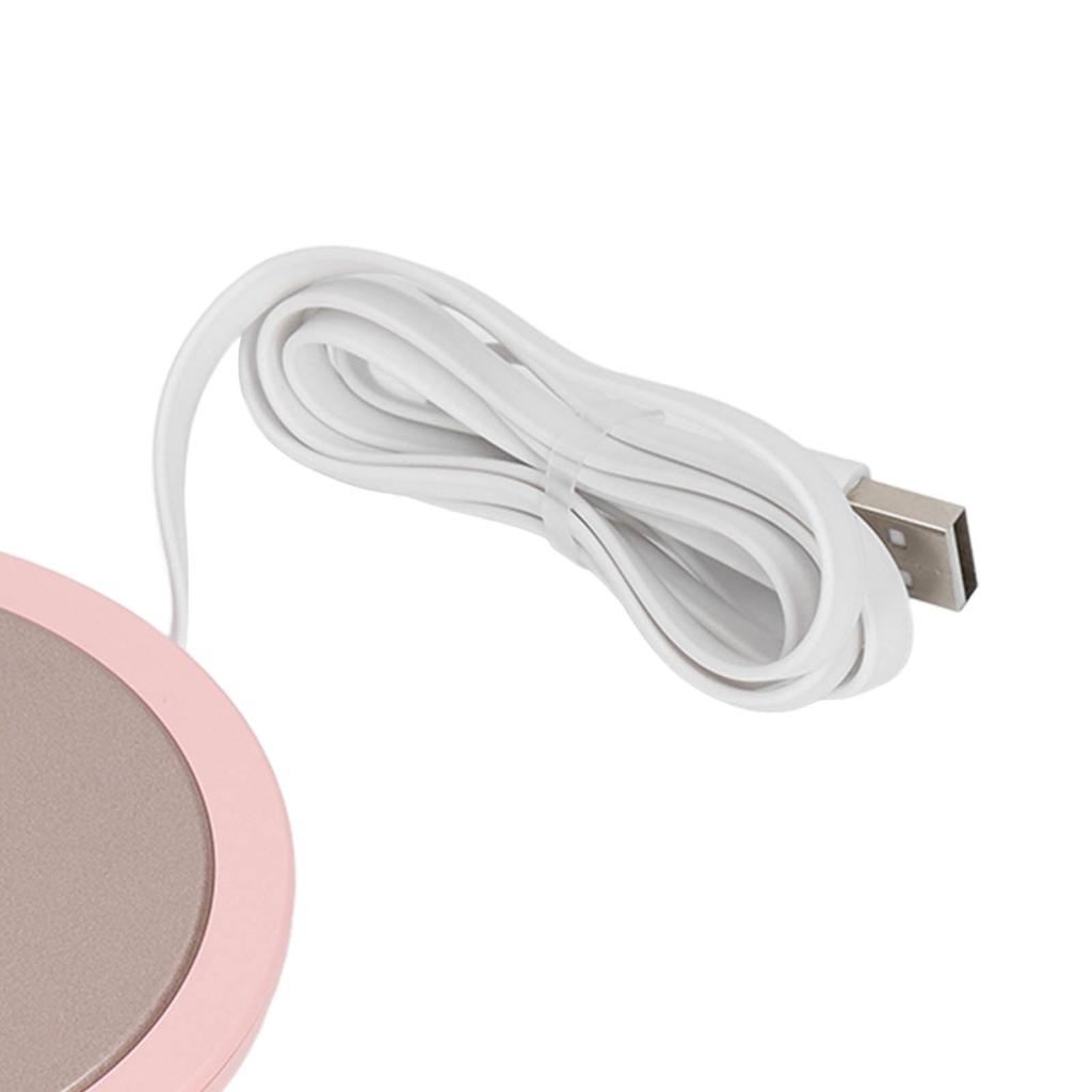 USB подогреватель кружки с постоянной температурой, водонепроницаемая, электрическая подогревающая пластина для керамических кофейных кружек