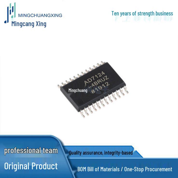 Brand New Original AD7124-4BRUZ Integrated Circuit IC, TSSOP24 Package, In Stock