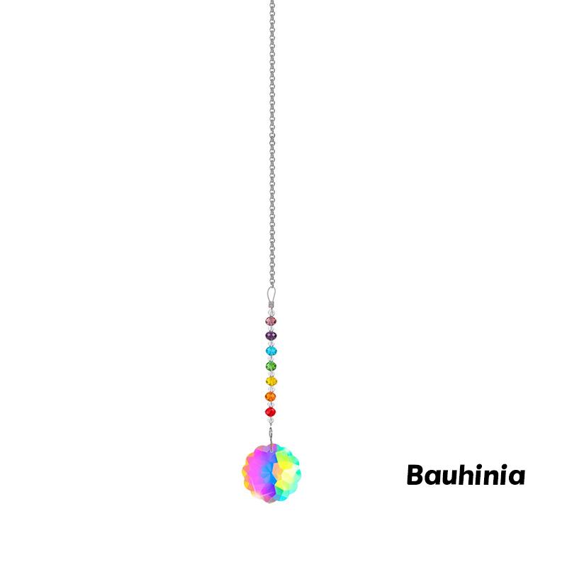 1Pc Colorful Crystal Sun Catcher Rainbow Maker with Hanging Chain for Home Decoration Thanksgiving Decorative Prism
