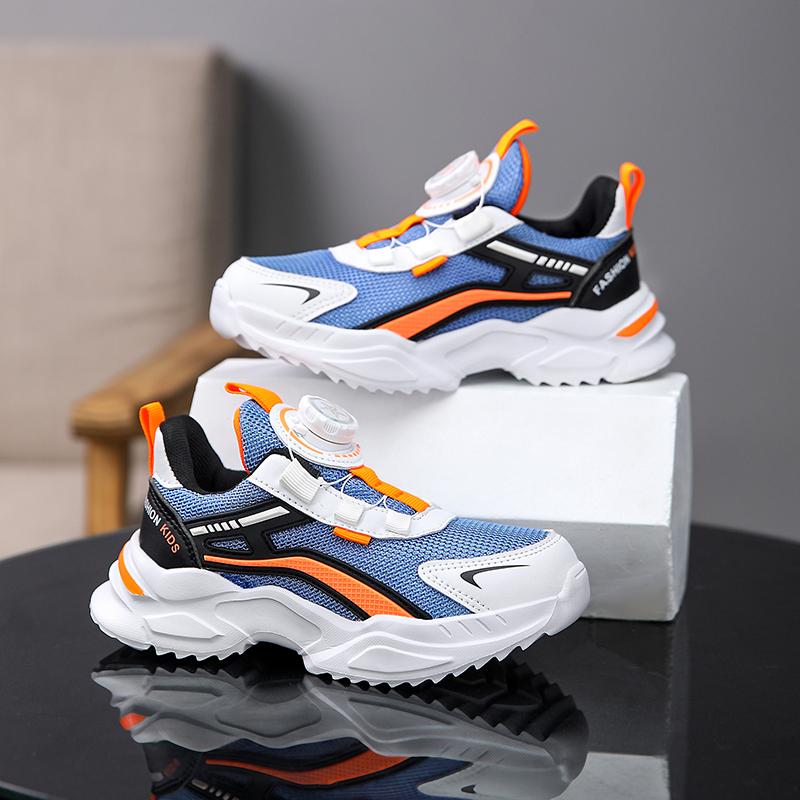 Детские трендовые удобные кроссовки для бега на мягкой подошве, студенческие модные повседневные дышащие спортивные кроссовки для мальчиков и девочек