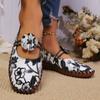 Ladies Flat Shoes New Autumn Fashion Soft Sole Casual Shoes Outdoor Comfortable Printed Shoes