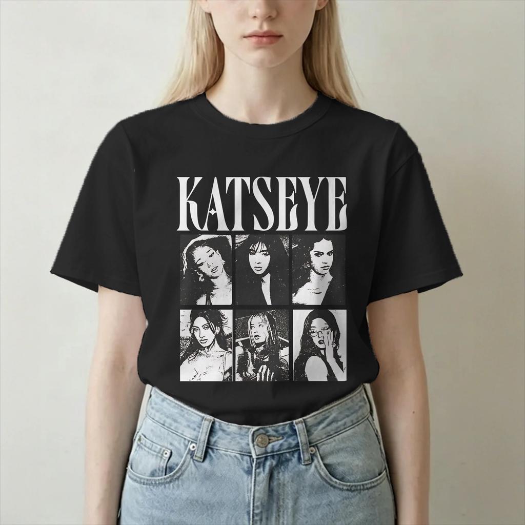 Unisex Unisex Katseye Kpop Idol T Shirt Korea Music 100 Cotton Tops Creative Short Sleeve Round Neck Tees Gift Idea Tshirts