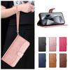 Элегантный универсальный кожаный чехол-кошелек для телефона серии Samsung Galaxy A12 A15 A26 S20-S25 с ремешком на запястье, многофункциональная защитная накладка