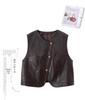 Women's Short Sheepskin Leather Motorcycle Vest - Autumn/Winter Korean Style Outerwear